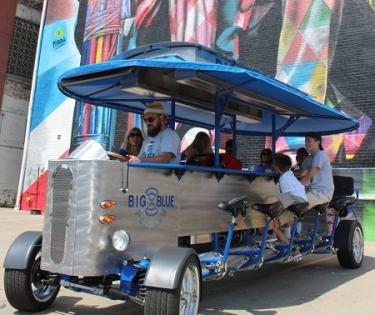 Big Blue Pedaler